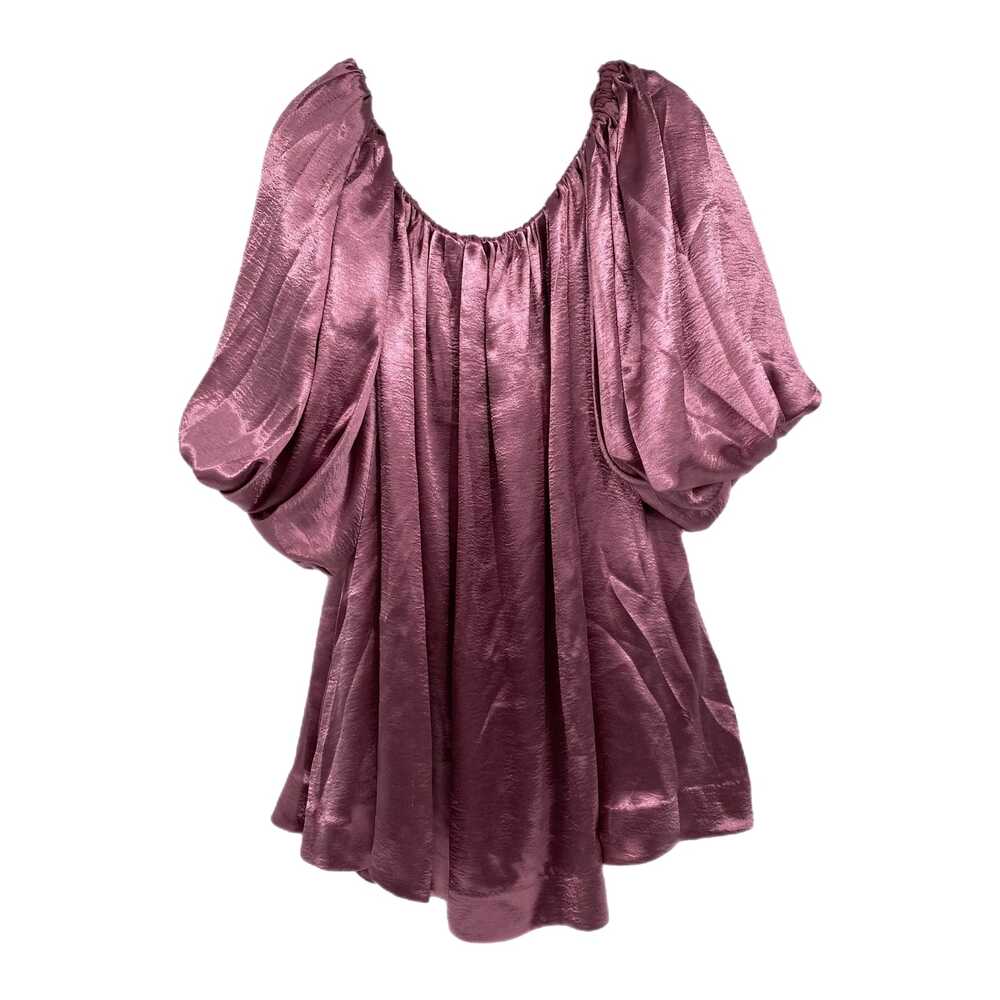 Mare Pink Satin Puff Sleeve Mini Dress | Womens M